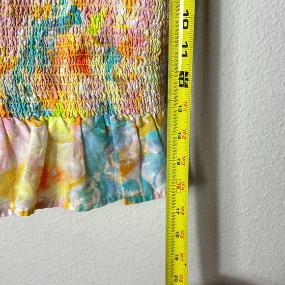 Roller Rabbit Sandrio Dove smocked riffle top sz XS - Picture 7 of 8